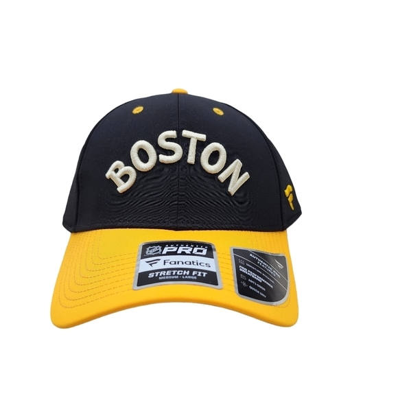 Fanatics Men's Black/Gold Boston Bruins 2023 NHL Winter Classic Flex Hat - Picture 2 of 10